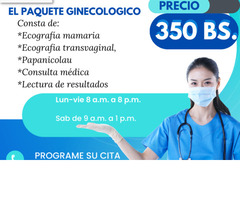 PROMOCION! PAQUETE DE GINECOLOGIA “CAMPAÑA MUJER SANA”