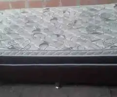 Somier plaza y media  + colchon marca Exclusive Brasileira Semi nuevo. - 3