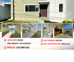 CASA EN VENTA EN EL URUBO - URB. VILLA BONITA