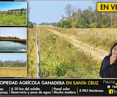 Propiedad agricola ganadera en venta en Santa Cruz