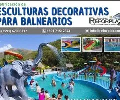 Embellece tu paraíso acuático con REFORPLAZ: Esculturas Decorativas para Balnearios - 3