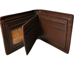 ¡Billetera para hombre en cuero PU - Elegante y duradera, café! - 4