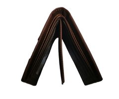 ¡Billetera para hombre en cuero PU - Elegante y duradera, café! - 8