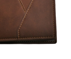¡Billetera para hombre en cuero PU - Elegante y duradera, café! - 9
