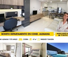 DEPARTAMENTO EN VENTA PRÓXIMO A LA AV. ALEMANA Y 5TO ANILLO!!