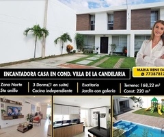 CASA EN VENTA de 2 Plantas en el condominio privado "Villa de la Candelaria"
