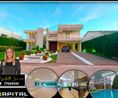 Casa con piscina en alquiler en condominio Colinas del Urubo I