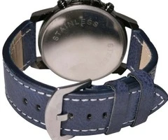 Reloj modelo bisel milimetrico 42mm, azul - 2