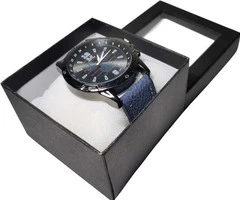 Reloj modelo bisel milimetrico 42mm, azul - 5