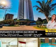 DEPARTAMENTO EN ALQUILER - EDIFICIO MACORORO 10