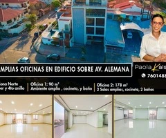 Oficinas en alquiler sobre Avenida Alemana