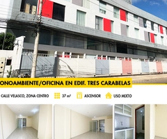 CÓMODO MONOAMBIENTE / OFICINA EN VENTA EN EDIFICIO TRES CARABELAS