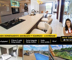 Lindo departamento en alquiler completamente amoblado y equipado en Equipetrol