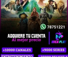 ACTIVA TU CUENTA MICA PLAY TV  cel . 78751221