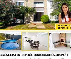 CASA EN ALQUILER EN CONDOMINIO JARDINES DEL URUBO II