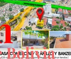 CASA COMERCIAL EN VENTA – Zona Norte (entre 5° y 6° Anillo)