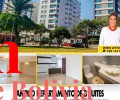 AMPLIO DEPARTAMENTO EN ALQUILER DE 3 SUITES – EQUIPETROL