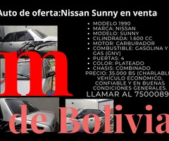auto nissan sunny en venta