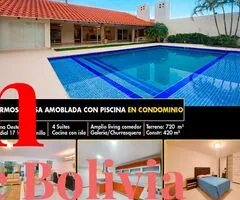 AMPLIA CASA AMOBLADA EN ALQUILER EN CONDOMINIO LAS PALMAS II - 3