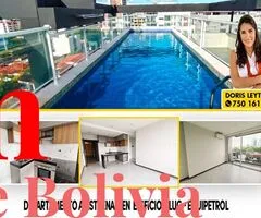 DEPARTAMENTO A ESTRENAR EN ALQUILER – EDIFICIO KLUG (EQUIPETROL)