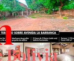EN VENTA TERRENO AMPLIO CON 2 CASAS DE REGALO SOBRE AVENIDA LA BARRANCA - 3