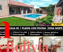 LINDA CASA CON PISCINA EN ALQUILER EN CONDOMINIO BARCELÓ