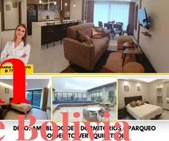 DEPARTAMENTO AMOBLADO EN ALQUILER – CONDOMINIO GOLDEN TOWER