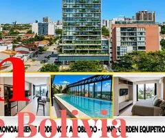 ¡Monoambiente de lujo totalmente amoblado en Condominio Garden Equipetrol! - 3