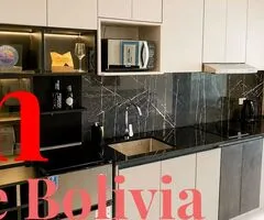 ¡Monoambiente de lujo totalmente amoblado en Condominio Garden Equipetrol! - 4