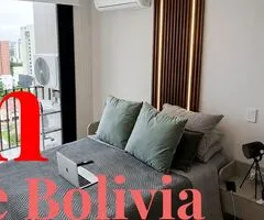 ¡Monoambiente de lujo totalmente amoblado en Condominio Garden Equipetrol! - 7