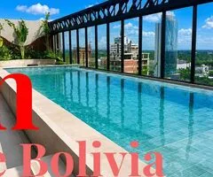 ¡Monoambiente de lujo totalmente amoblado en Condominio Garden Equipetrol! - 14