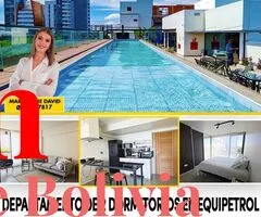 DEPARTAMENTO DE 2 DORMITORIOS COMPLETAMENTE AMOBLADO EN VENTA - EQUIPETROL