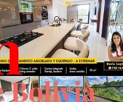 Departamento amoblado de 2 suites con parqueo y baulera en Equipetrol - 3