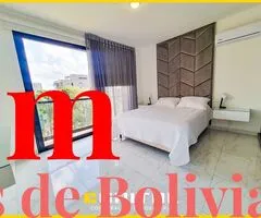 Departamento amoblado de 2 suites con parqueo y baulera en Equipetrol - 5